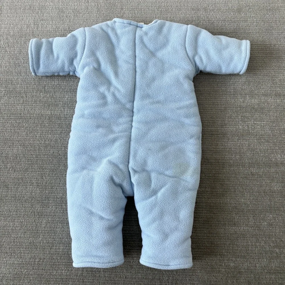 Baby Merlins Magic Sleepsuit Size Large 6-9 Months 18-21 LBS Light Blue